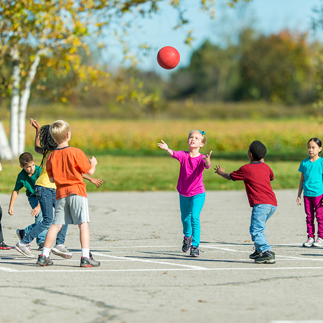 Photo of children playing in park