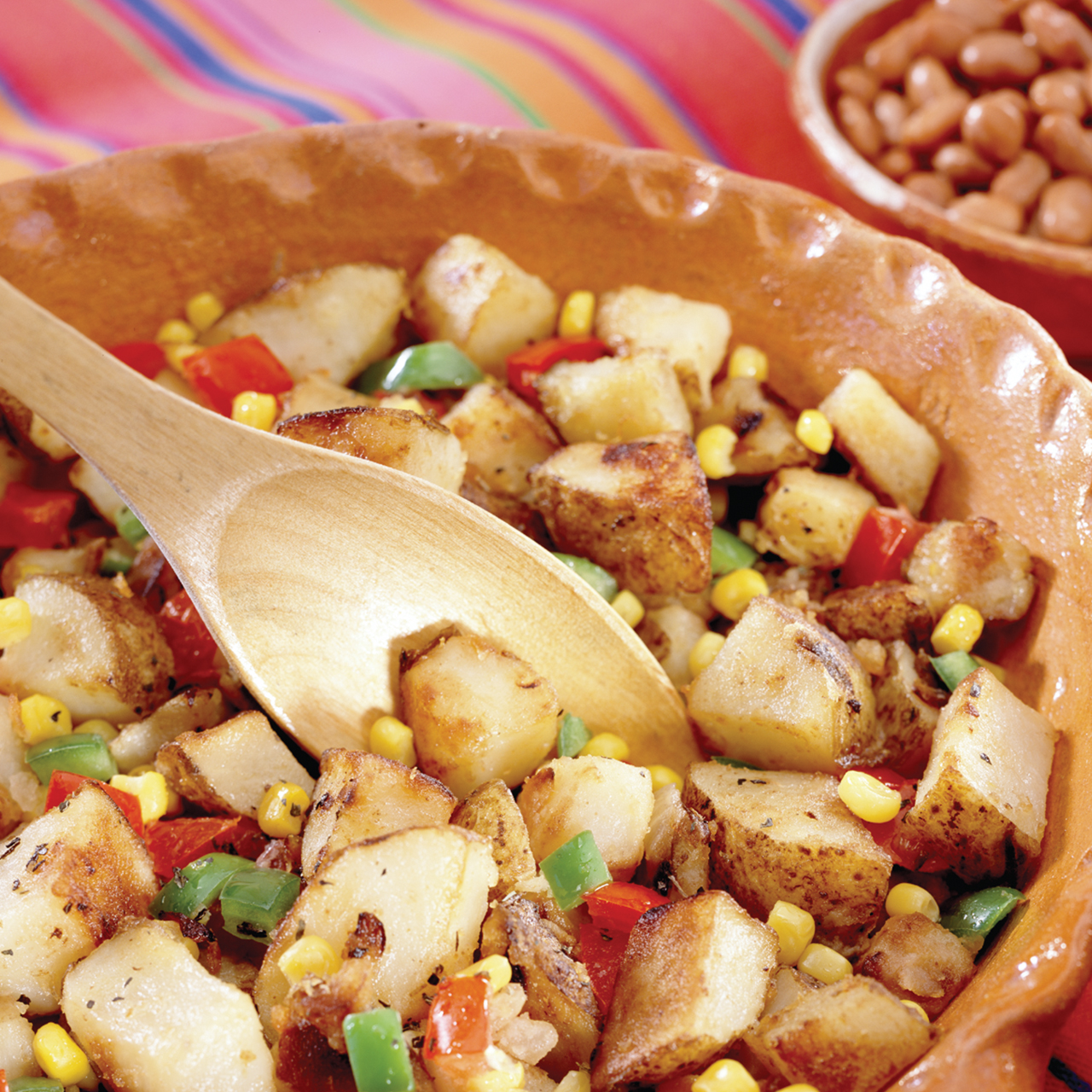 Potato Sauté with Onions and Bell Peppers